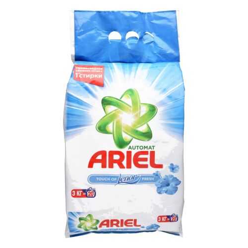 Порошок для стирки Ariel touch of lenor fresh автомат 3 кг в Самура