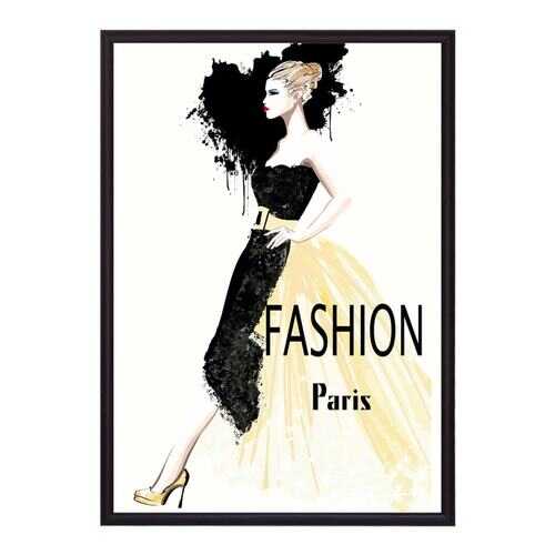 Постер в рамке Fashion Paris 40х60 см в Самура