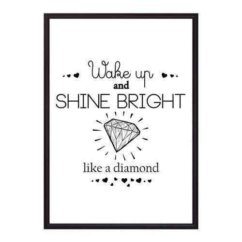 Постер в рамке Shine bright! 40х60 см в Самура