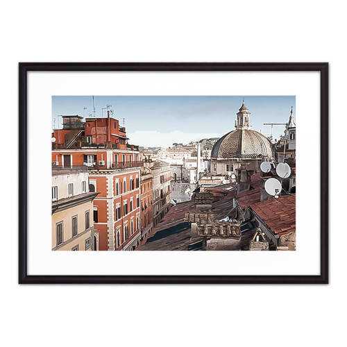 Постер в рамке Via del Corso Рим 30х40 см в Самура