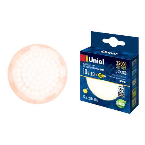 Лампочка Uniel LED-GX53-10W/WW/GX53/FR в Самура
