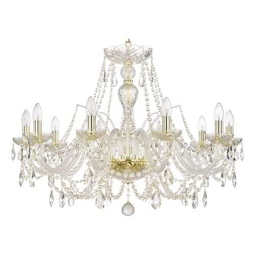 Люстра хрустальная 105/10/300 G Bohemia Ivele Crystal в Самура