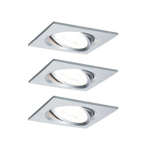 Светильник встраиваемый, комплект Nova LED 3x6,5 GU10 Alu ged 93438 в Самура
