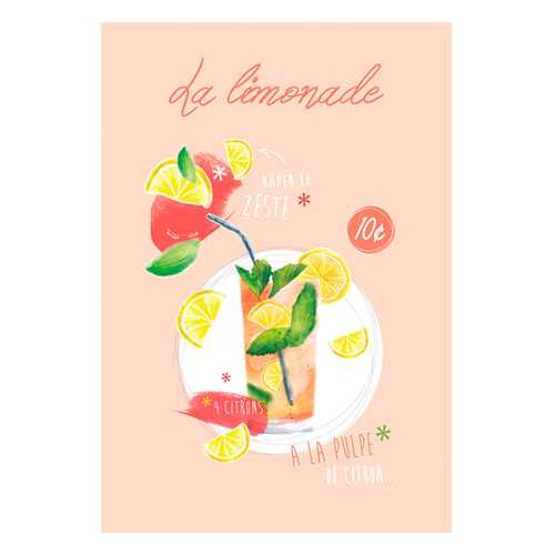 Полотенце кухонное Coucke LIMONADE, 50x75 см, 100% хлопок в Самура