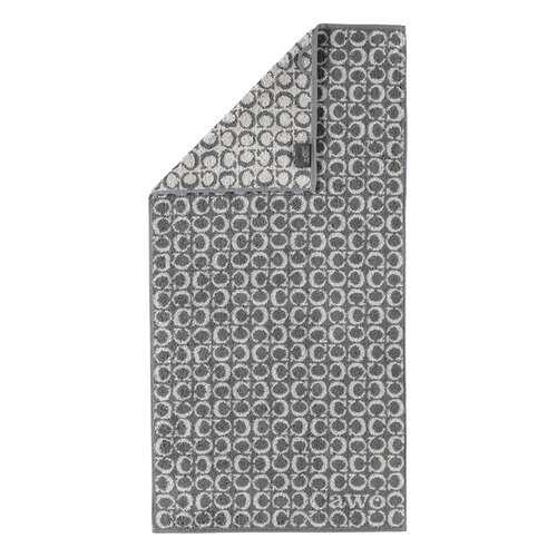 Полотенце 50x100см CAWO TWO-TONE, цвет антрацит в Самура