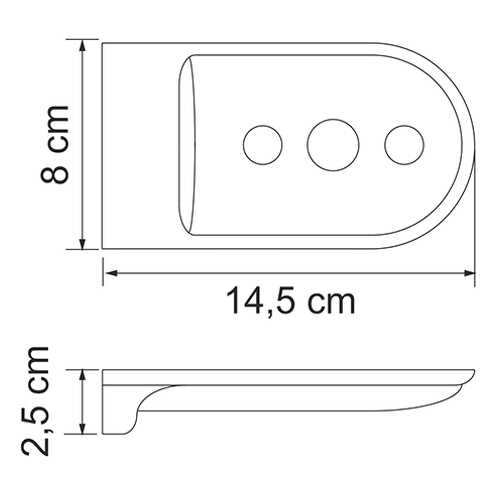Мыльница решетка, Wasserkraft Kammel K-8369WHITE в Самура